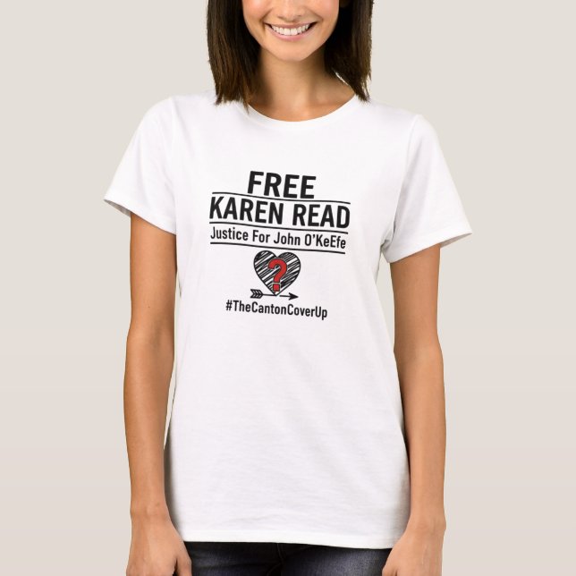 Libérez Karen Read t-shirt  Justice pour John O'Ke (Devant)