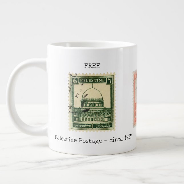 Libérez la Palestine Mug | Timbres Palestine histo (Gauche)