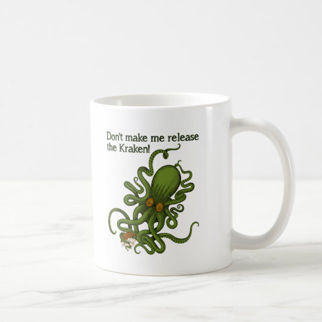 Libérez la tasse drôle de Kraken (Droite)