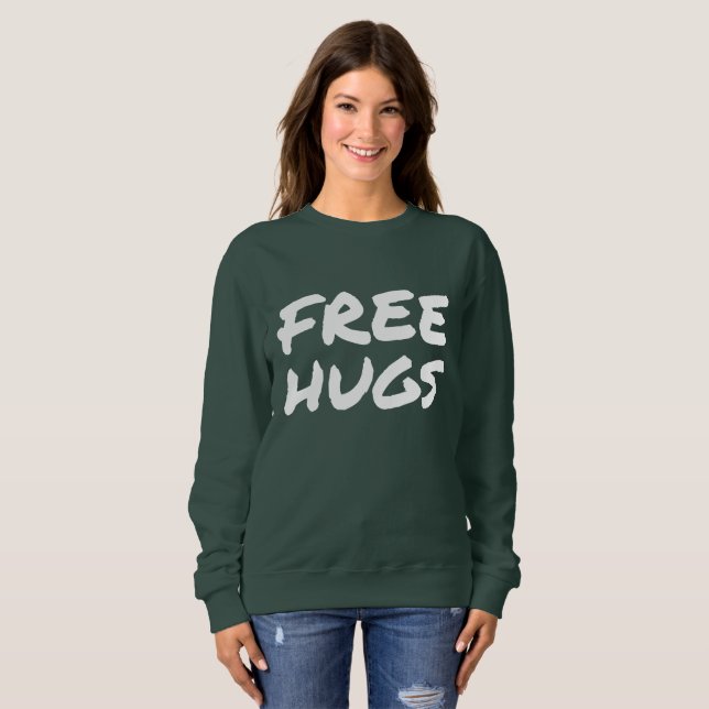 Libérez le sweatshirt de base des femmes (Devant entier)