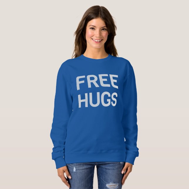 Libérez le sweatshirt de base des femmes (Devant entier)