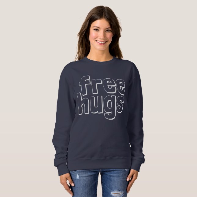 Libérez le sweatshirt de base des femmes (Devant entier)