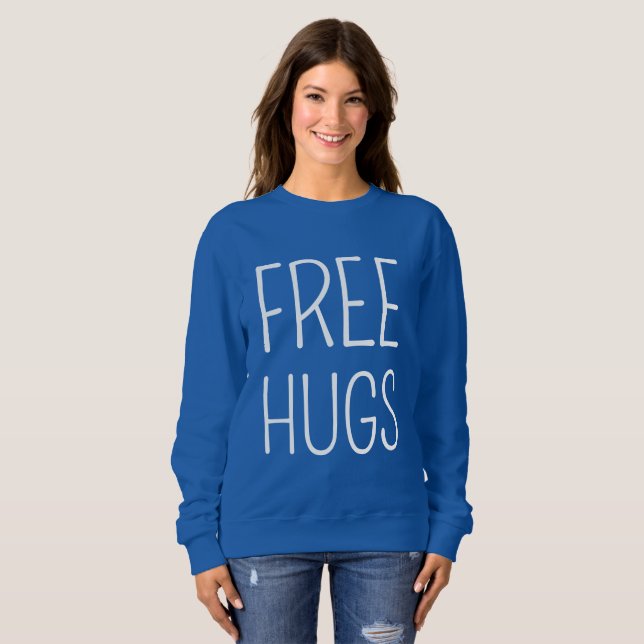 Libérez le sweatshirt de base des femmes (Devant entier)