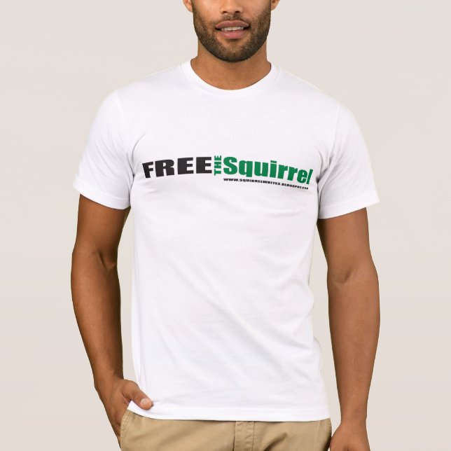 Libérez le T-shirt de copie de l'écureuil w/back (Devant)