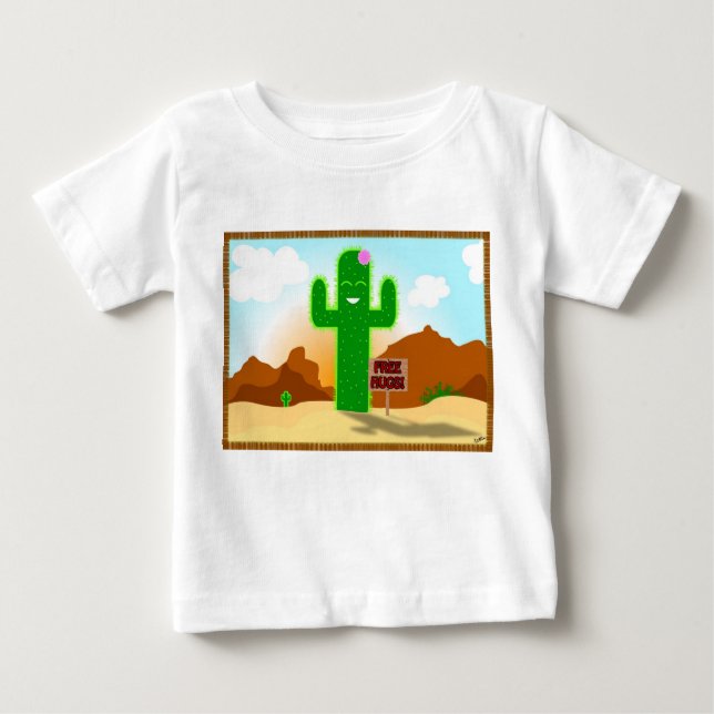 Libérez le T-shirt de nourrisson de cactus (Devant)