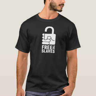 Libérez le T-shirt des hommes d'esclaves