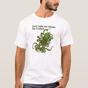 Libérez le T-shirt drôle de Kraken
