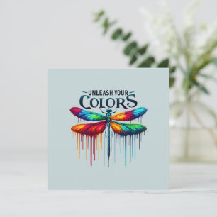 Libérez vos couleurs - libellule artistique