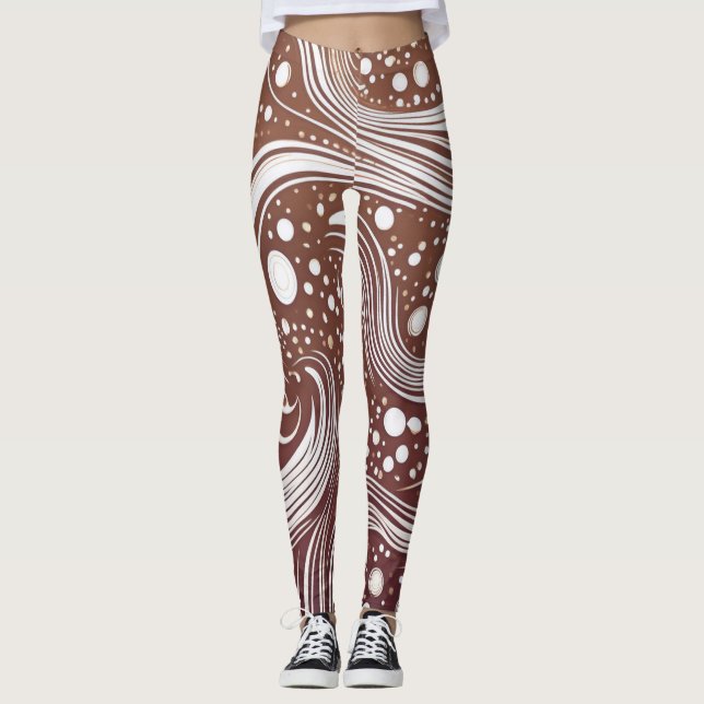 Libérez votre créativité : Leggings à motif funky (Devant)