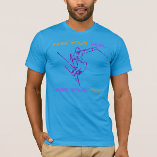 Libérez votre esprit et allez T-shirt de ski