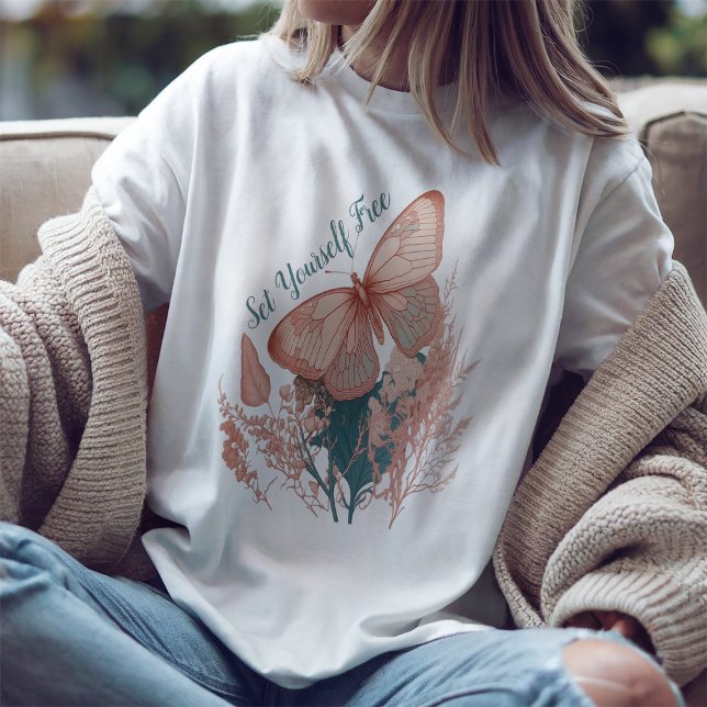Libérez-Vous Papillon T-Shirt (Créateur téléchargé)