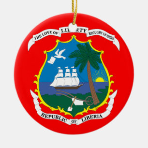 LIBERIA*- ornements en céramique de Noël