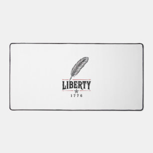 Liberté 1776 Dessin vectoriel de plume patriotique