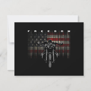 Liberté de la moto drapeau américain