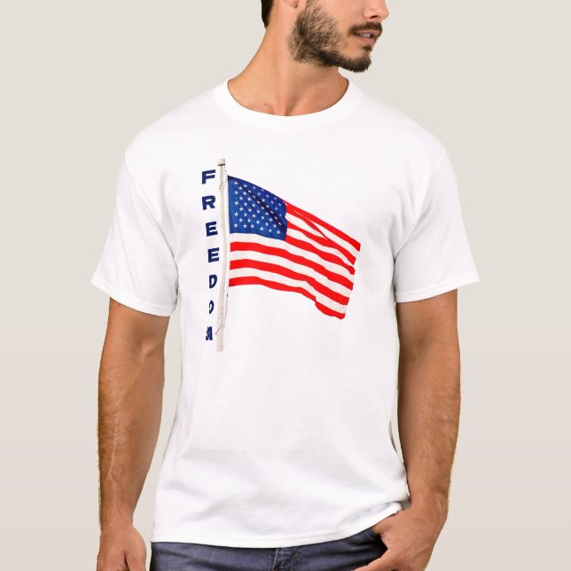 Liberté - drapeau (lumière) T-shirt (Devant)