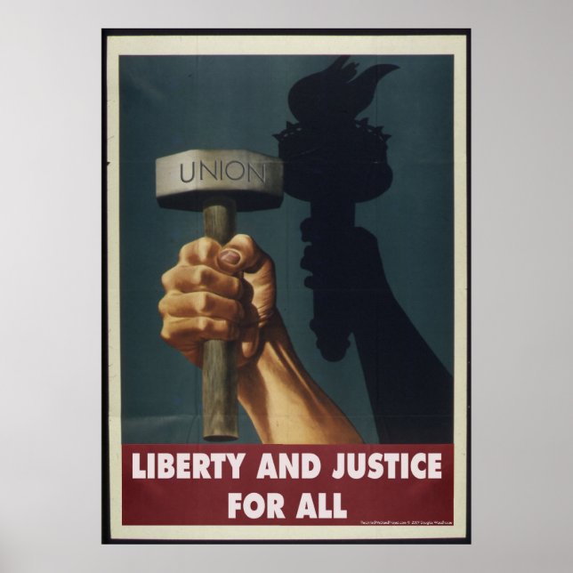 Liberté et justice pour tous - Poster pro-Union (Devant)