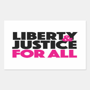 Liberté et justice pour tous Sticker
