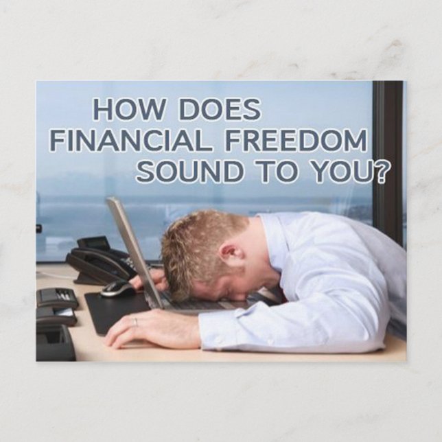 Liberté financière - Carte postale