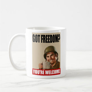 Liberté obtenue ? Vous êtes BIENVENUS ! Tasse