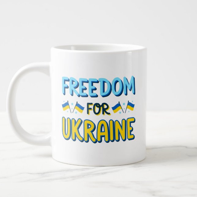 Liberté pour l'Ukraine Spécialité Jumbo Mug (Gauche)
