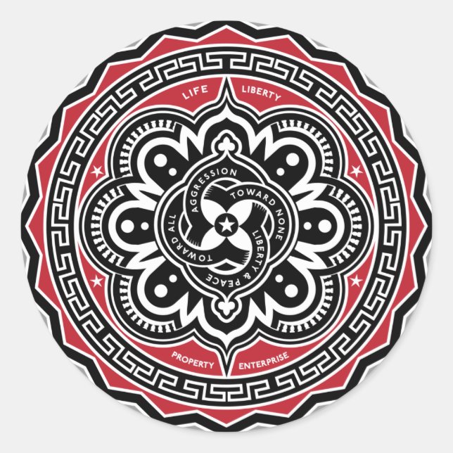 Liberté Pour Tous Les Stickers Insignia (Devant)