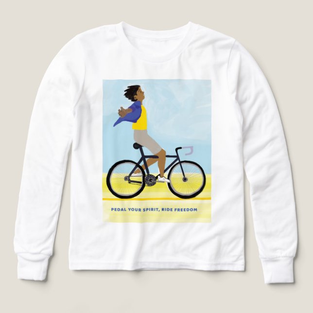 Liberté sur roues | Bicyclette à équitation pour g (Motif recto)
