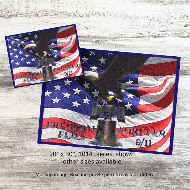 Liberté vole pour toujours 9/11 Puzzle (Freedom Flies Forever 911 Puzzle)
