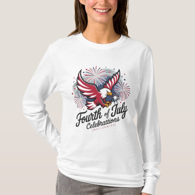 Liberty & Justice : Le 4 Juillet T-Shirt (Devant)