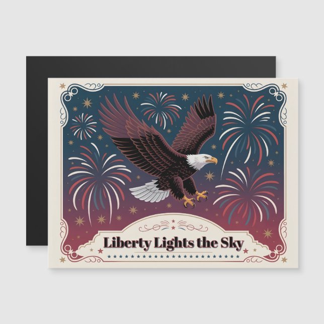 Liberty Lights the Sky • 1776–2026 Keepsake Card (Devant / Derrière)