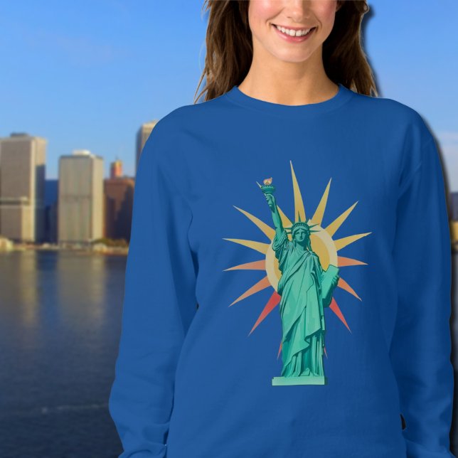 Liberty  Statue & Rising Sun  Sweatshirt (Créateur téléchargé)