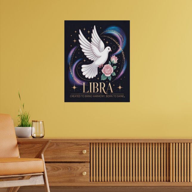 Libra Est Née Pour Briller Une Poster Glossy (Salon 2)