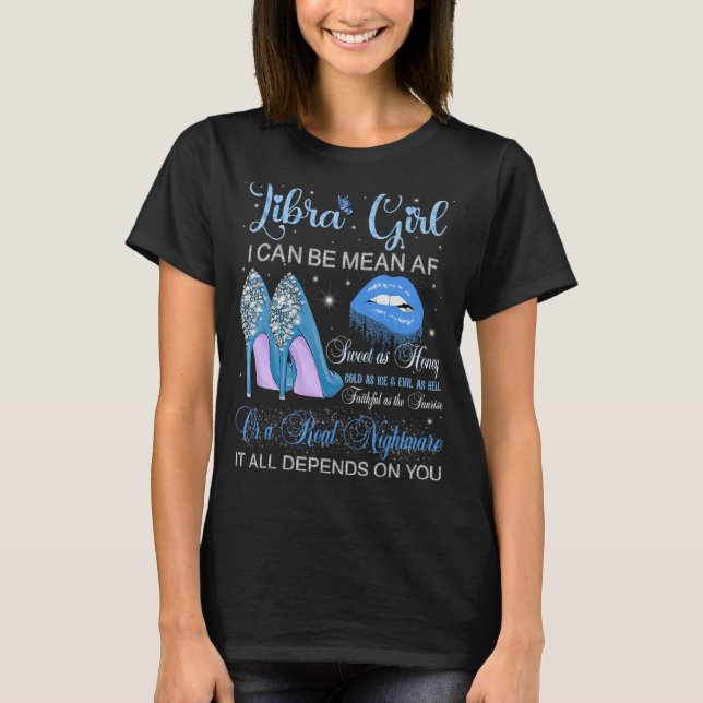 Libra Girl Anniversaire talons hauts Lèvres goutte (Devant)