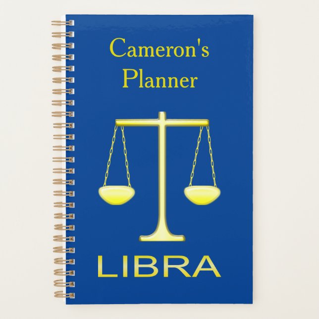 Libra Golden Scales Star Sign Custom (Devant)