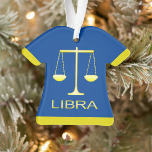 Libra Golden Scales Star Sign Custom