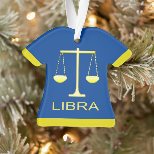Libra Golden Scales Star Sign Custom (Arbre)