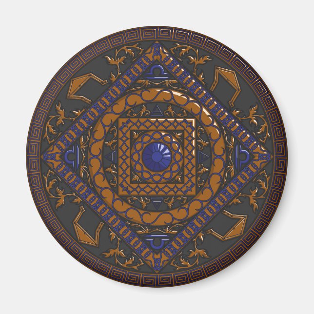 Libra Mandala Magnet (Devant)