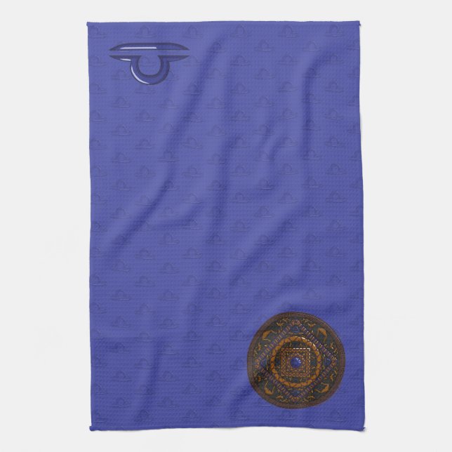 Libra Mandala Serviette main (Vertical)
