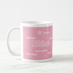 Libra Pastel Aquarelle Astrologie Zodiac Sign Mug