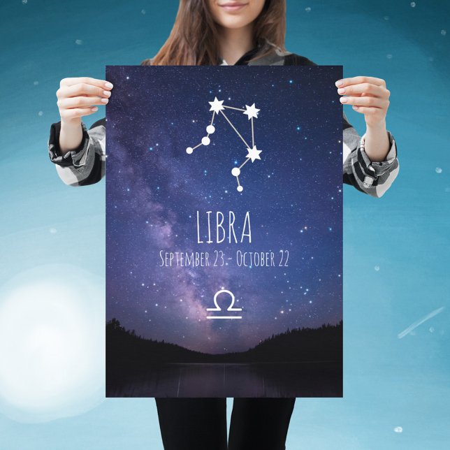 Libra | Personalized Zodiac Constellation Poster (Créateur téléchargé)