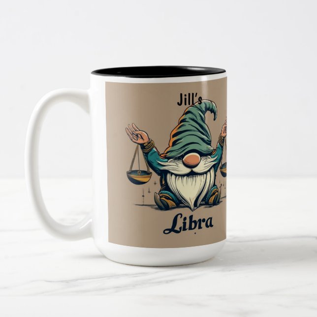 Libra Personnalisée Café Mug, Café Mug (Gauche)