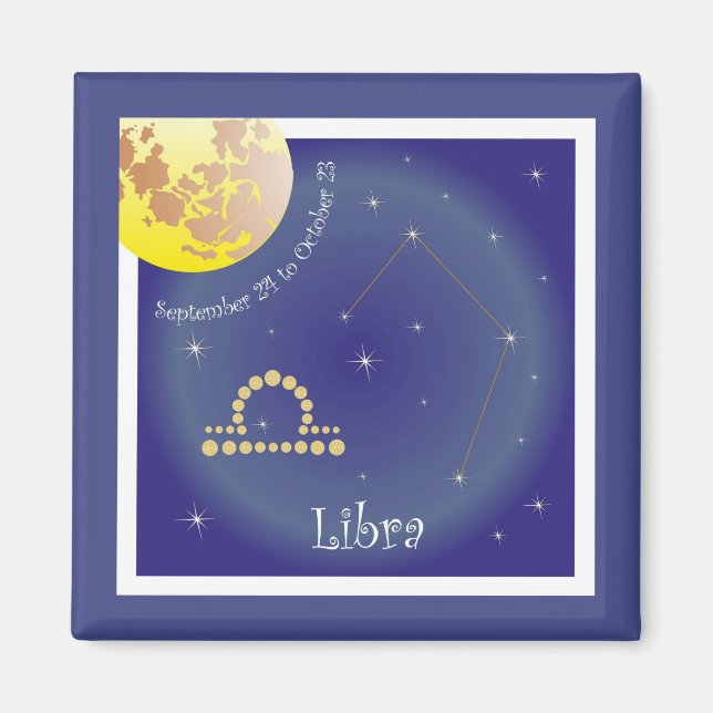 Libra Septembre 24 to October 23 Aimant (Devant)