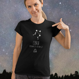 Libra   T-shirt Constellation Zodiaque personnalis