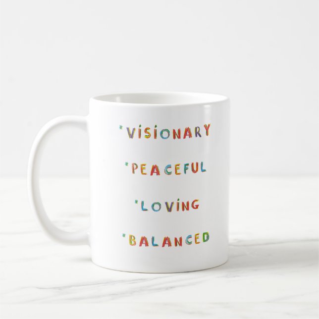 Libra Zodiac Astrologie Enfant intérieur Mug (Gauche)