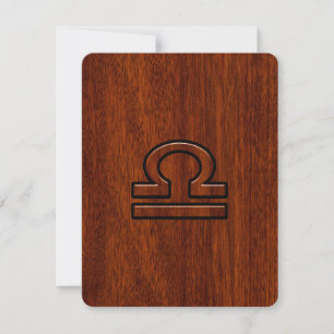 Libra Zodiac Connexion Style acajou Imprimer
