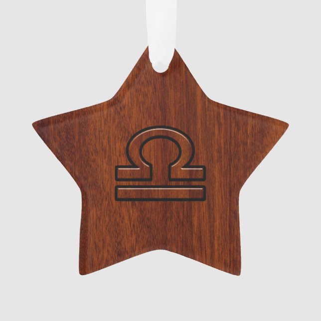 Libra Zodiac Connexion sur le Décor Style Mahogany (devant)