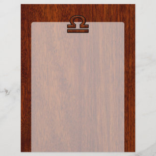 Libra Zodiac Connexion sur le Décor Style Mahogany