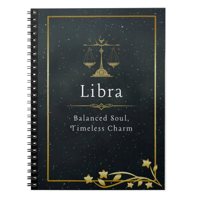 Libra Zodiac Gift - Journal d'astrologie de Libra (Devant)