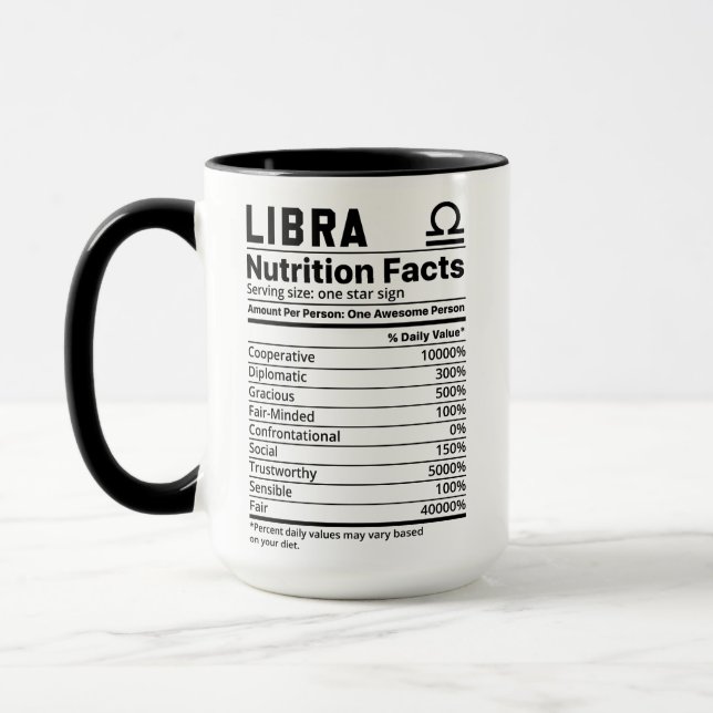 Libra Zodiac Mug (Gauche)