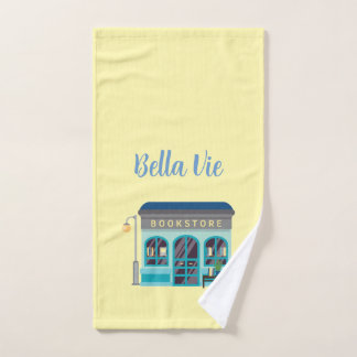Librairie décorative, cuisine, main, serviette
