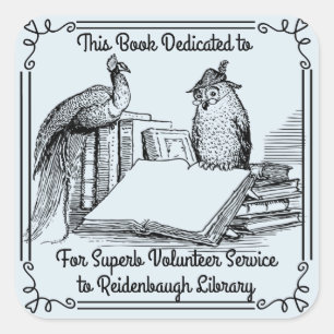 Librairie Sticker Library Volunteers. Nom de l'éco